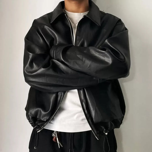 Regular Fit Leather Jacket