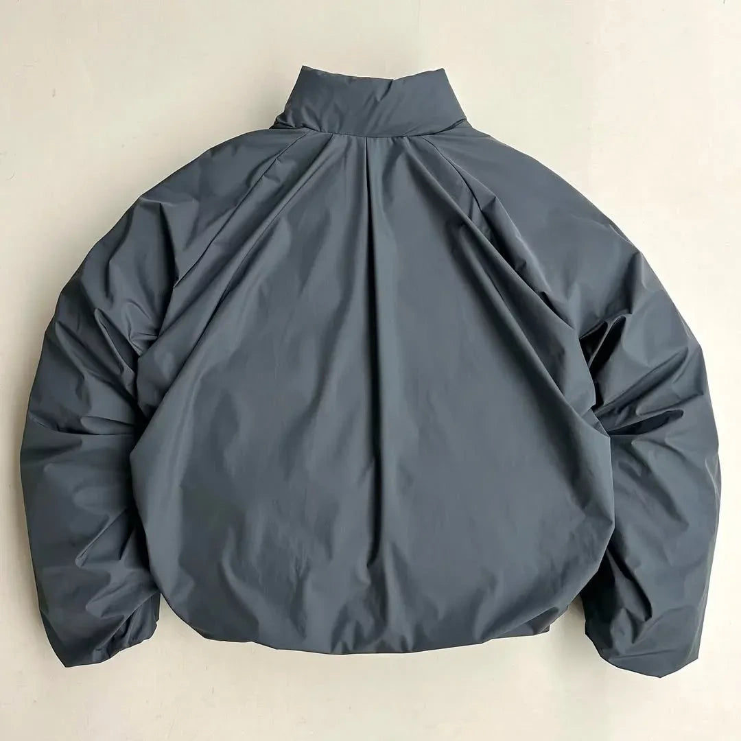 Relaxed Fit Slate Grey Puffer Jacket