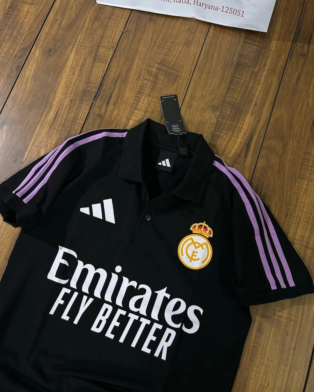 Real Madrid Purple Accent Polo Jersey Duo