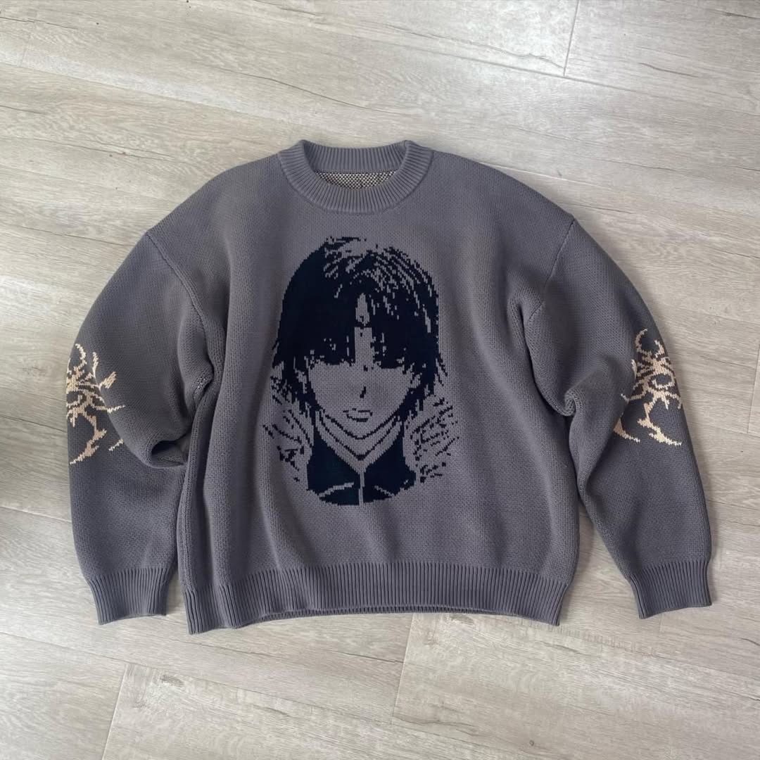 Anime Portrait Knit Sweater