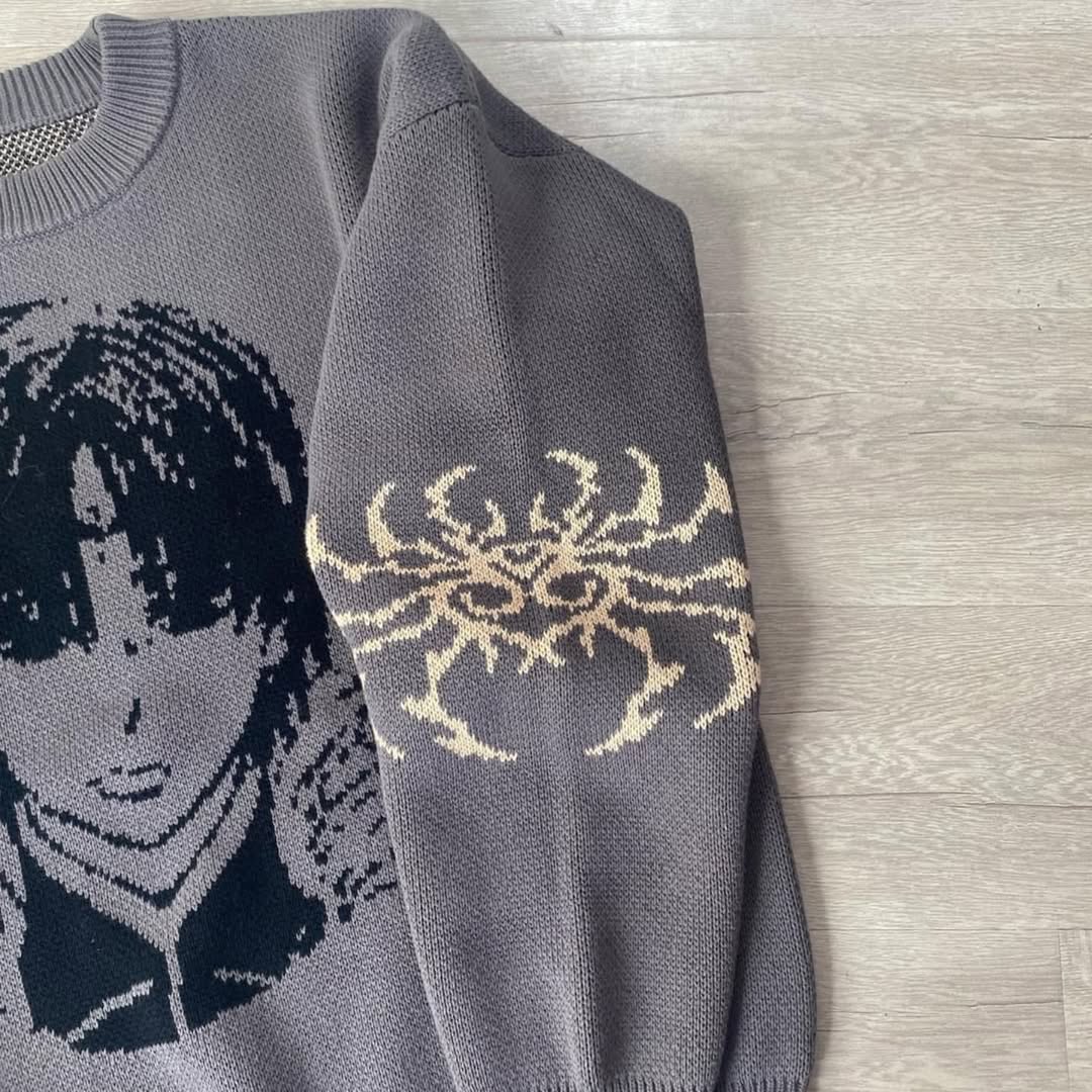 Anime Portrait Knit Sweater