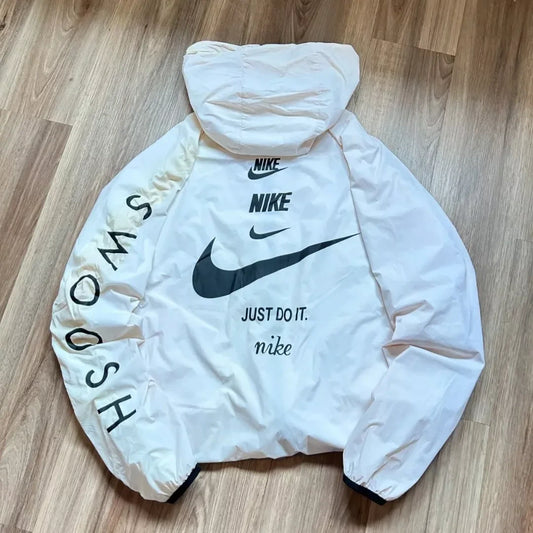 Nike White Swoosh Windbreaker