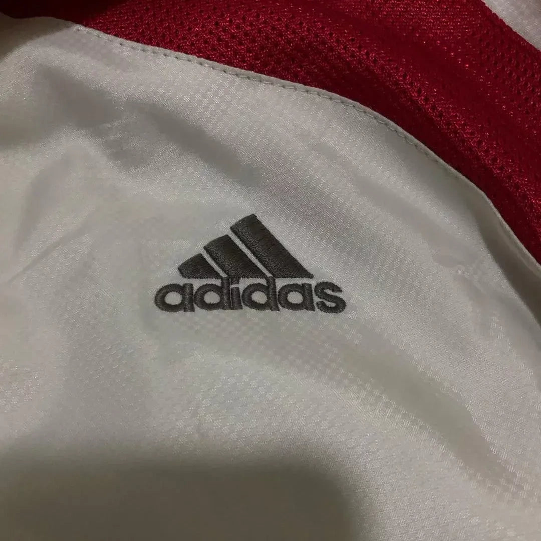 Adidas Vintage White & Red Track Jacket