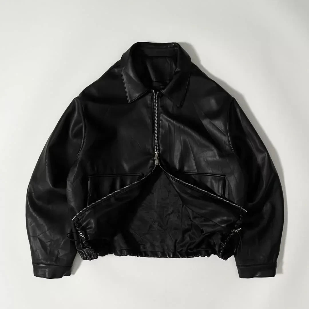 Regular Fit Leather Jacket