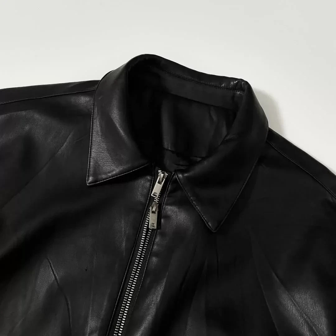 Regular Fit Leather Jacket