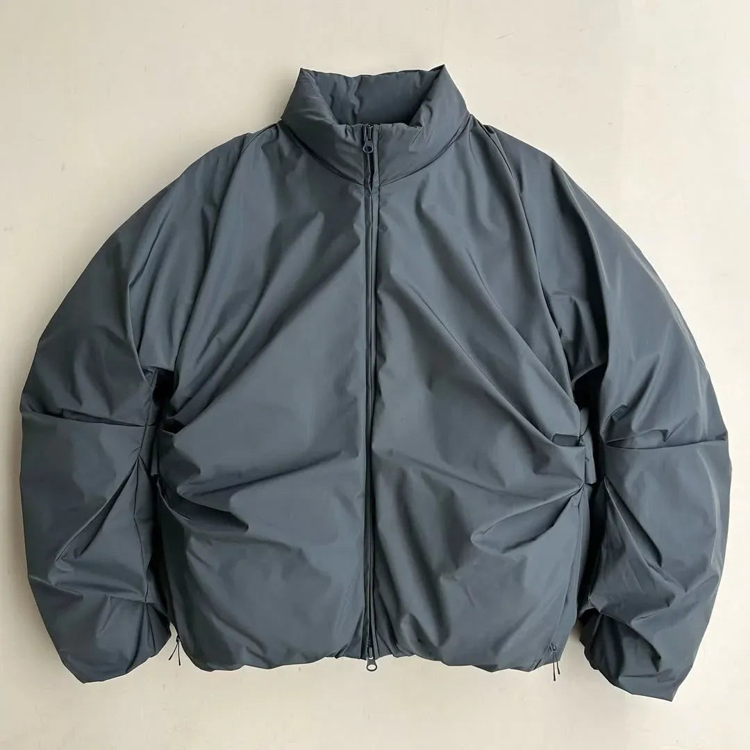 Relaxed Fit Slate Grey Puffer Jacket