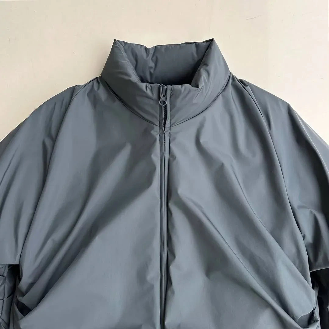 Relaxed Fit Slate Grey Puffer Jacket