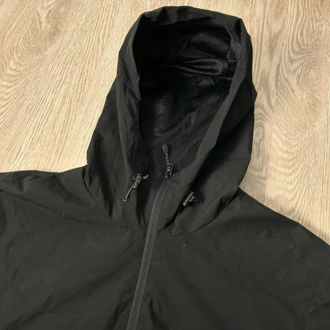 Black Lightweight Hooded Jacket
